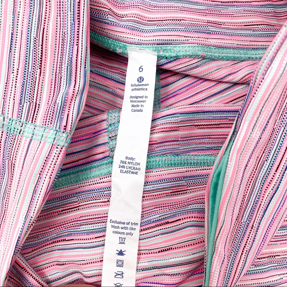 Lululemon Wunder Under Crop III Cyber Stripe Flash - Picture 4 of 8